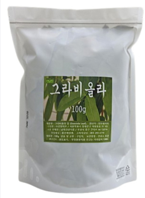 그라비올라 건잎, 2개, 100g