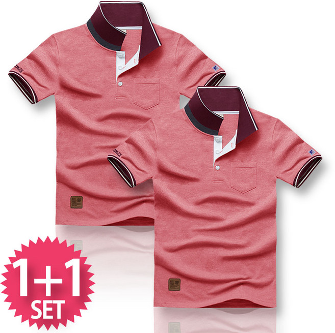 블루포스 에비싱 반팔 카라티 1+1 세트 [2장 묶음] 남자 티셔츠 남성 반팔티 남녀공용 커플티 단체티 여름 골프티 [국내생산]