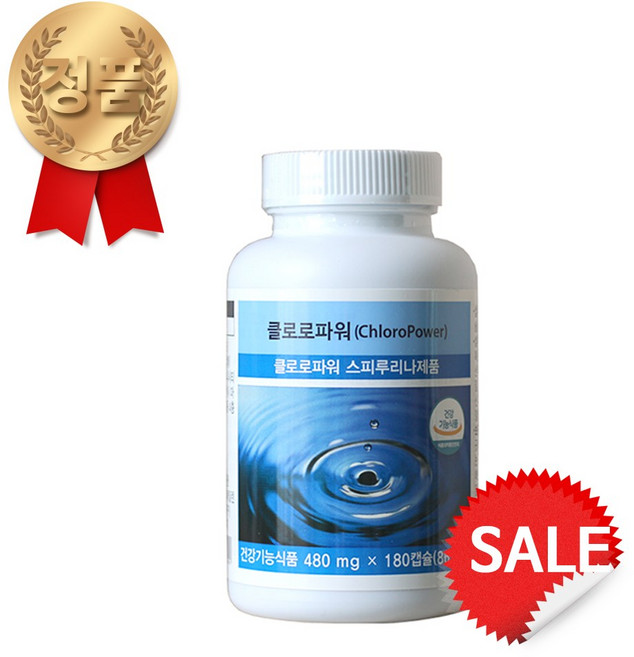 정품판매/유니시티 클로로파워 스피루리나 1통 180캡슐/당일, 180정, 6개