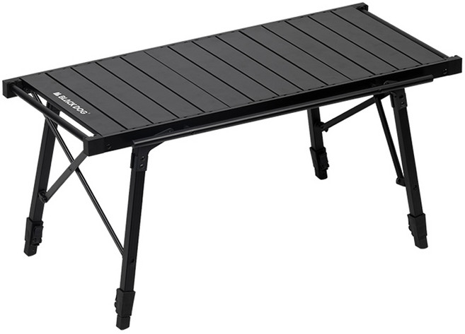 BLACKDOG IGT 접이식 조절형 알루미늄 합금 프레임 야외 캠핑 테이블 CBD2450JJ034, 블랙