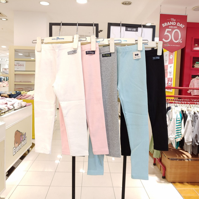 리틀밥독 봄 가을 이월 초특가 아동 키즈 토들러 소이 잔골지 스판 레깅스