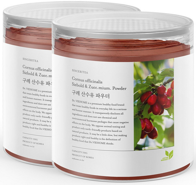 신서리티 100% 구례산 산수유 가루 150g x 2개