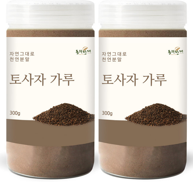 동의한재 프리미엄 내몽고 세척 토사자 분말 가루, 300g, 2개