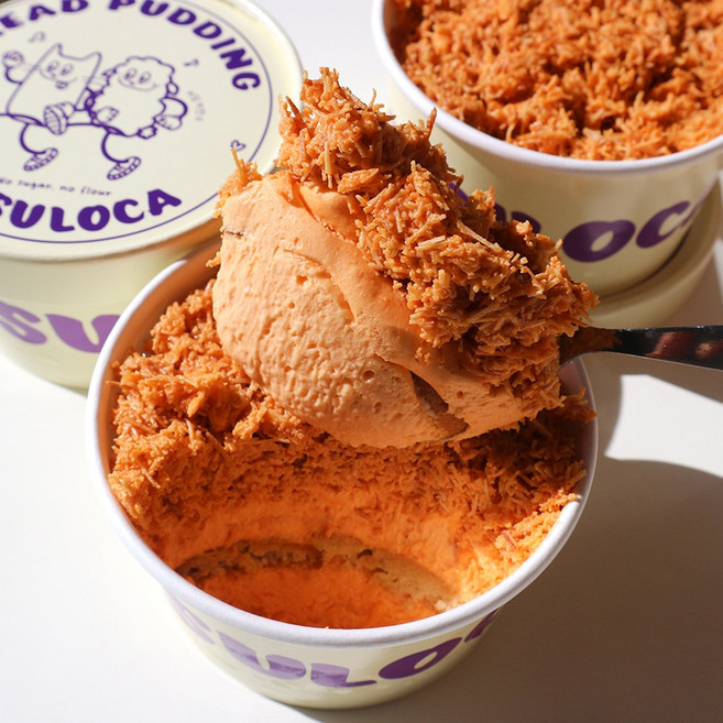 두바이 황치즈 저당 저탄수 브레드 푸딩 디저트, 1개, 160g