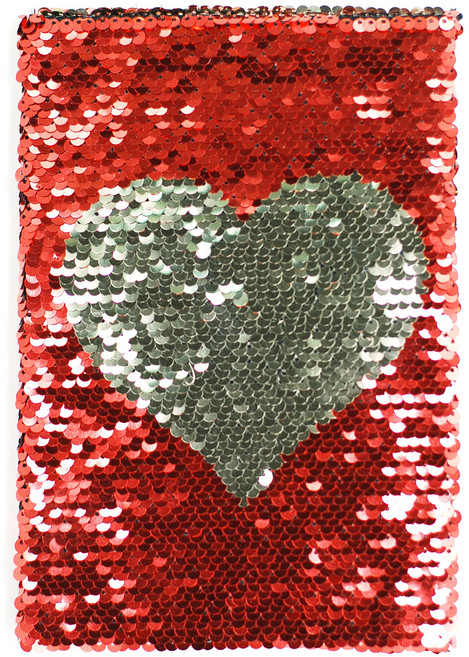 [아이스타] 스팽글 야광 팬시 노트 모음 (8종_스팽글노트 야광스팽글노트) 유선노트, 06. 하트 스팽글 노트