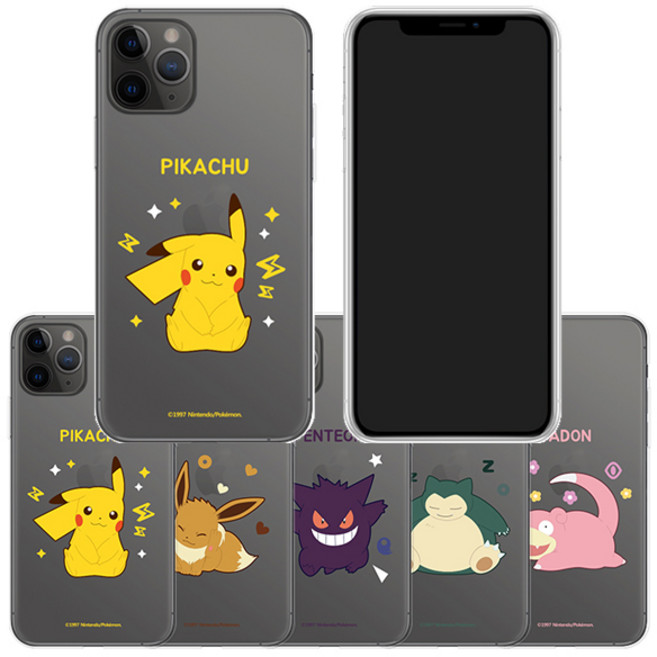 삼성 갤럭시 S23 S22 S21 울트라 플러스 s20 s10 5g s9 s10e 5g 노트20 노트10 커버 / C포켓몬스터 정품 레츠고 클리어젤리 케이스