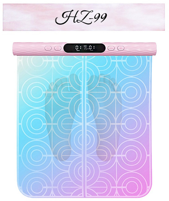 위킬리 EMS 저주파 롤링스팟 다리 발 안마기 무선 발마사지기 안마패드 족저 자극기 휴대용, 핑크블루 그라데이션, 핑크블루 그라데이션