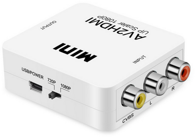 AV端子 鍍金接頭三蓮花線, 1個, AV2HDMI 視訊轉換器