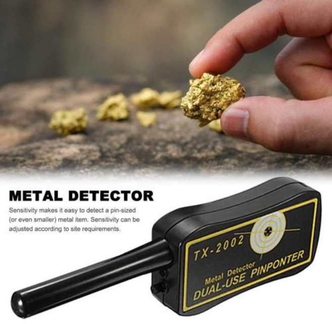 DHB 금속탐지기 휴대용 스캐너 보물찾기 검출기 탐지 모래 금속 해변 흙, 1개