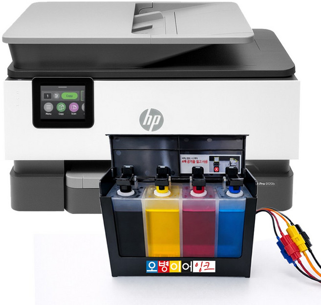 HP9120 잉크젯 프린터 Wifi 무한잉크 팩스복합기 9010 후속, 클로버 무한잉크(400ml)