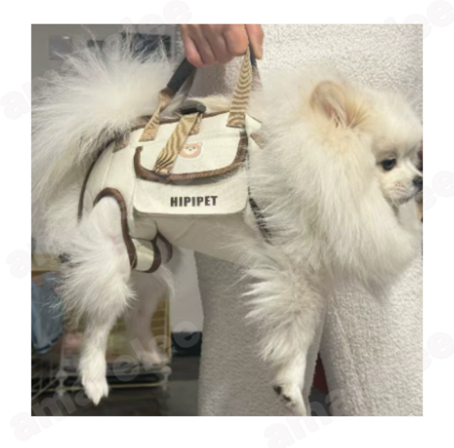 AIDU 강아지 외출 휴대용 가방 크로스 백도그 가방 강아지 숄더 핸드백 가벼운 백팩 야외 애완동물 고양이 가방, 브라운, 1세트