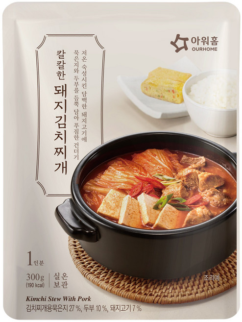아워홈 칼칼한 돼지김치찌개, 300g, 5개