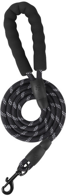마이쁘띠 중형견 대형견 산책줄 리드줄 60cm 150cm, 1개, 블랙