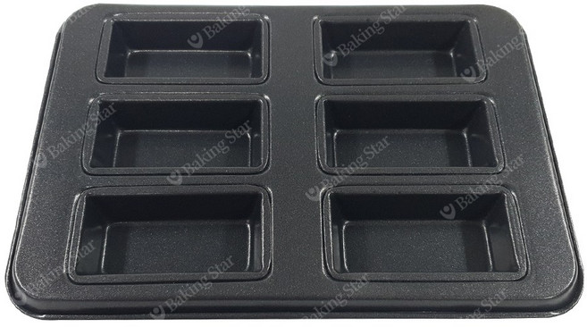 대일비에스피 휘낭시에 팬 6구 휘난새 팬 휘낭새 사각 마들렌 틀, 1개