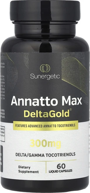 Sunergetic Annatto Max 델타Gold® 300mg 액상 캡슐 60정, SunergeticAnnattoMax델타Gold300m, 1개 - 쿠팡