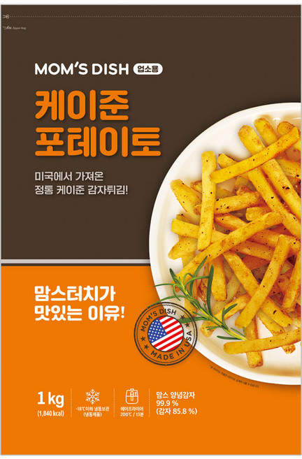 맘스터치 케이준 감자튀김 1kg, 1개