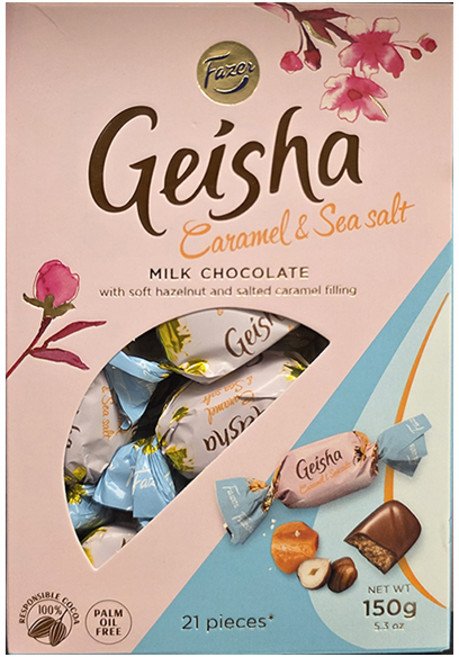 칼파제르 게이샤 카라멜 씨솔트 밀크초콜릿 150g 핀란드 헤이즐넛 필링 소금 초콜렛, 1개