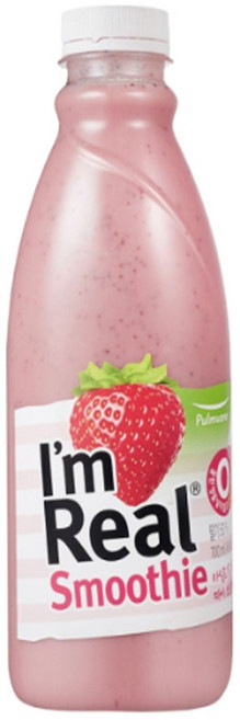 (냉장)[풀무원]아임리얼 스무디 스트로베리, 700ML, 1개, 700ml