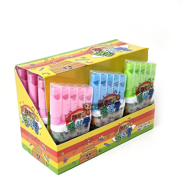 피리모양 무지개별사탕, 12개, 27g