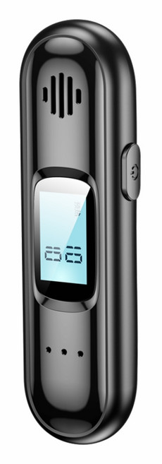 高精度酒精測試儀 迷你便攜非接觸吹氣 USB充電三色指示燈, 1個