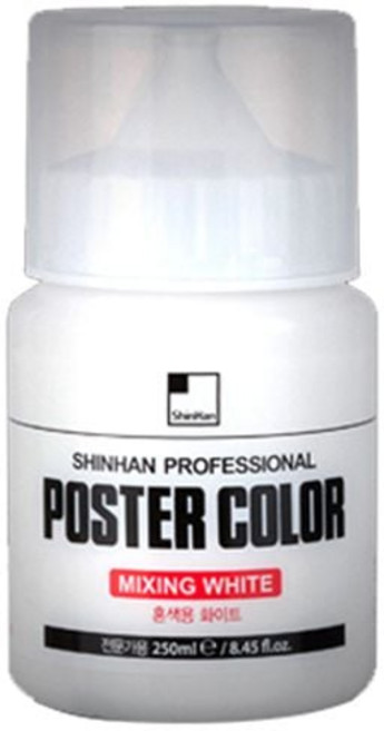 신한포스터칼라 혼색용 믹싱화이트 250ml - 36936 1EA