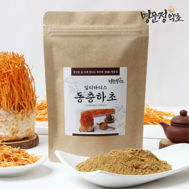 명문정약초 동충하초 가루 국내산, 1개, 150g - 쿠팡
