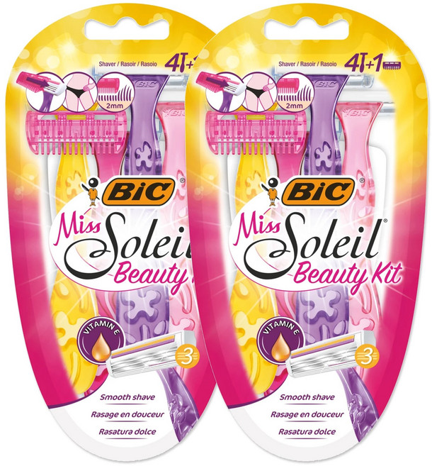 빅 미스 솔레일 뷰티키트 면도기 4p + 트리머, 2세트