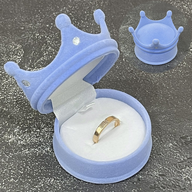 왕관 돌반지케이스 5종 스웨이드 보관함