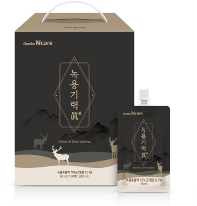 천호엔케어 녹용 기력진, 60ml, 40개