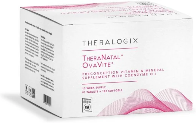 Theralogix TheraNatal OvaVite 임신 전 비타민 - 13주 분량 여성용 프리네이탈 및 생식 보충제 CoQ10 포함 NSF 인증 91정 182 소프트젤 91, 1개 - 쿠팡