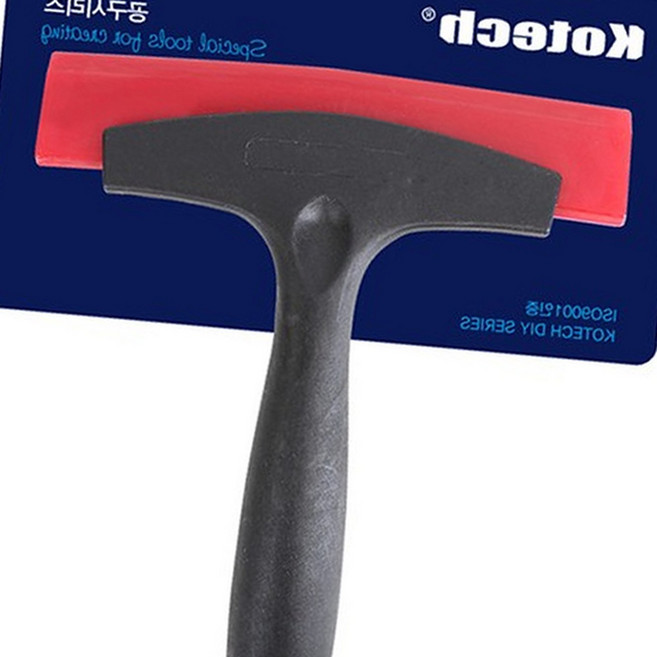 옥상방수 우레탄 중도 헤라 고무 톱날무늬 350mm 우레탄 평탄작업 헤라 스크래퍼 페인트 헤라, 1개