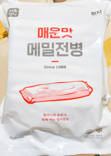 푸드마을 메밀전병 매운맛 순한맛 1.2kg, 1개, 메밀전병(매운맛)