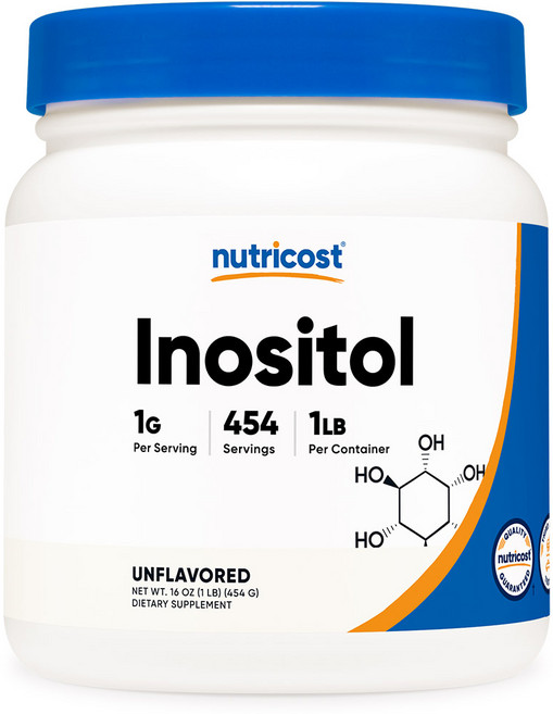 뉴트리코스트 이노시톨 파우더 1lb 454회분 1병, 1개