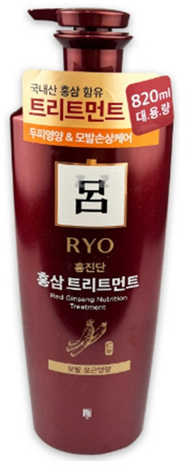 홍삼 트리트먼트 820ml 샤워 컨디셔너 린스 모발케어
