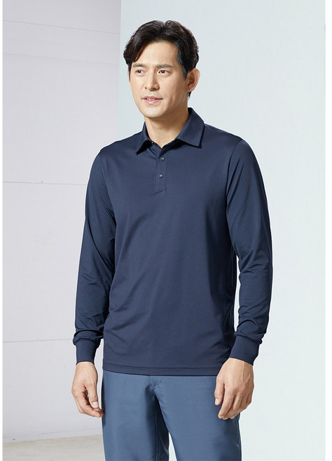 ZB-T2231 지벤 여름 작업복 긴팔티 티셔츠, 1개, 네이비