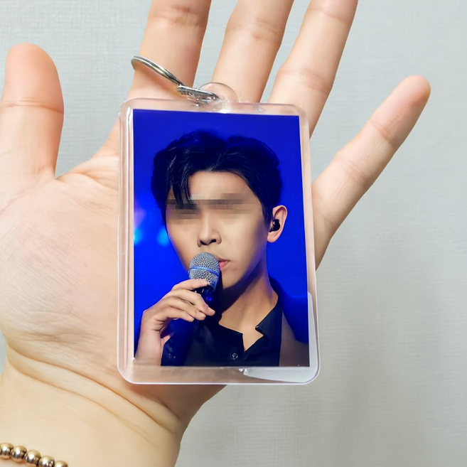 만추상회 투명 아크릴 키링 포카홀더 직사각형 특대형 인생네컷 5.2x7.6, A.클리어 특대 8개