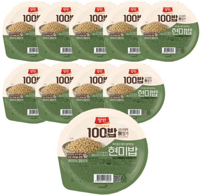 동원 양반100% 현미밥130g, 130g, 10개