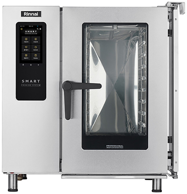 업소용오븐 스팀 컨벡션 린나이 신형 프리미엄 10단 가스식 완전자동세척 접이식 슬라이드도어, LNG(도시가스)