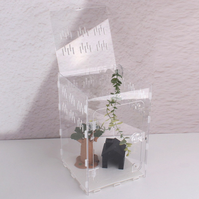 조립형 세로형 30x30x45 (대) 도마뱀 사육장 도마뱀집 아크릴사육장, 1개, 기타