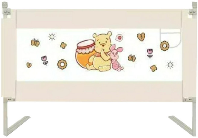 KIDS PARK小熊維尼兒童床護欄/多種規格/寶寶安全防護欄/可調式嬰兒床邊擋板/卡通圖案床圍, 蜜罐熊180cm