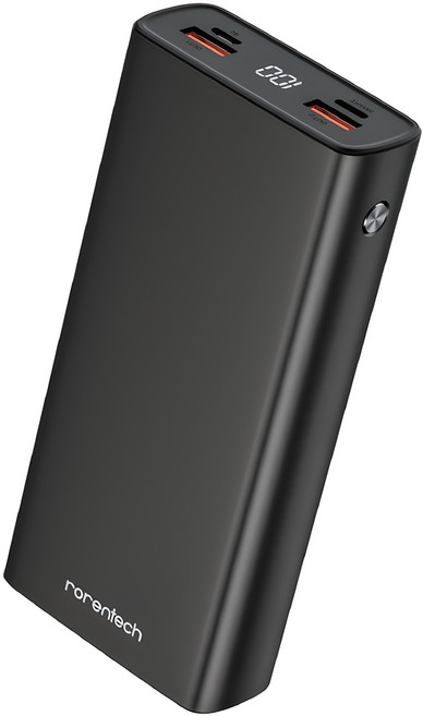 로랜텍 고속 충전 대용량 보조배터리 20000mAh PD 22.5W LCD 잔량표시 4포트, BPR-02