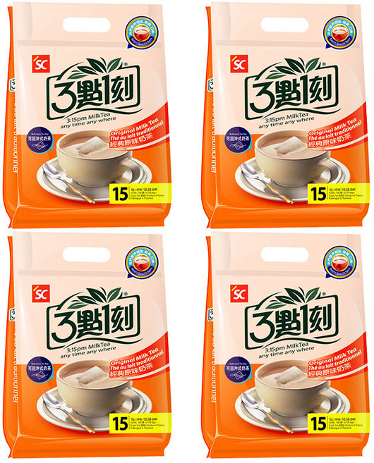 3시15분 오리지날 밀크티 티백, 20g, 15개입, 4개