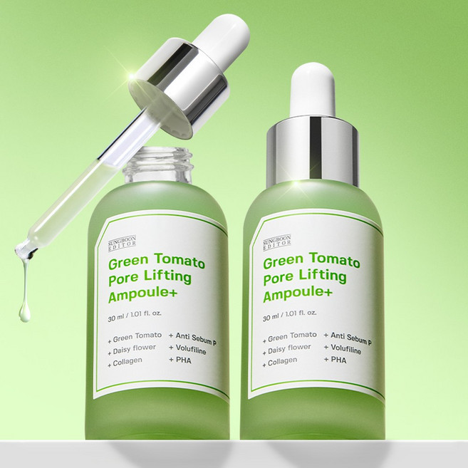 성분에디터 그린토마토 수분 히알루론산 모공 감소 앰플, 1세트, 60ml