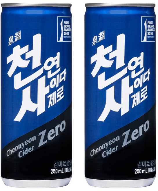 천연사이다 제로, 250ml, 30개