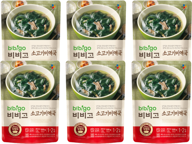 코스트코 비비고 소고기 미역국 + 더메이런 손소독제, 6개, 500g