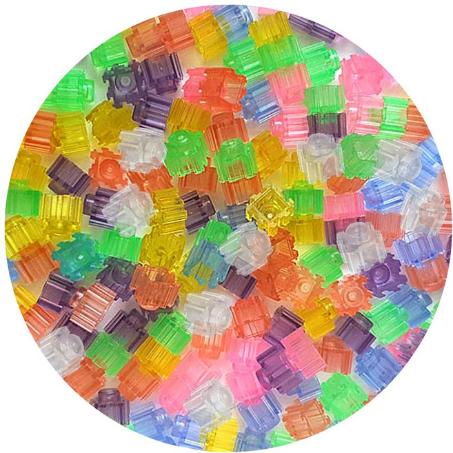 비즈노리 대용량디폼블럭 리필 1200개(200g)/8mm+부자재 도안 세트, 1-대용량디폼블럭_37-투명혼합(1200개)/8mm, 1개