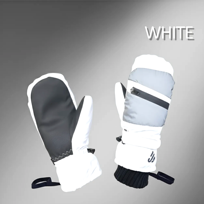 반디어 카드수납 스마트터치 스키 보드 장갑 남녀공용, 화이트, 1개