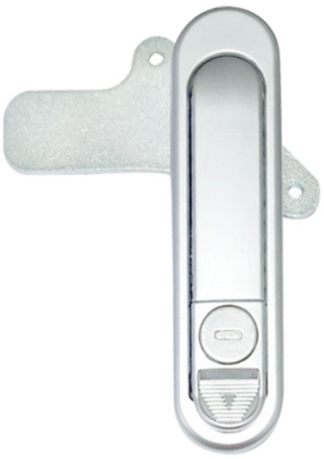 명가철물 푸쉬턴핸들 신형 배전함 분전함 손잡이 푸쉬 잠금장치, 1개