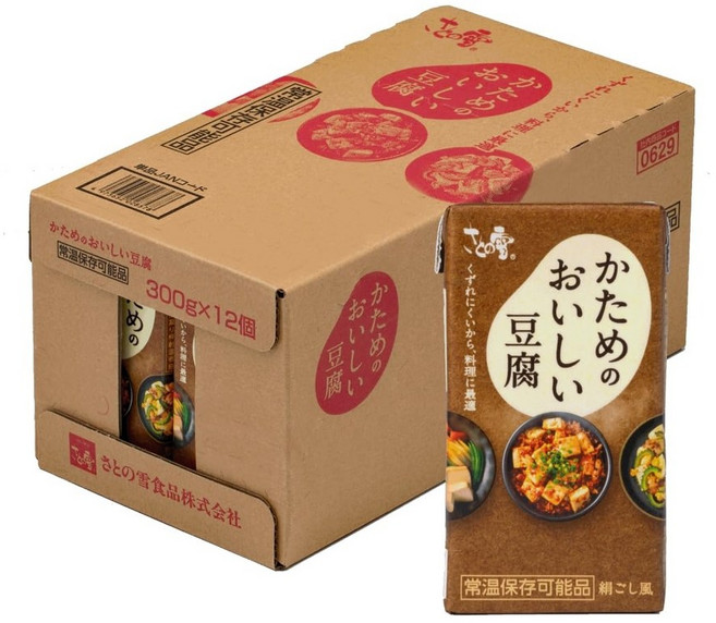 다이어트식단 사토노유키 실큰두부 300g 12팩 세트 요리용 실온보관 비상식량 부드러운 식, 상품선택, 12개