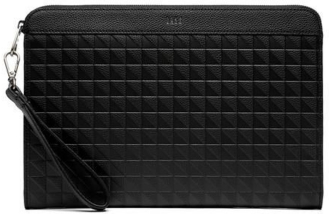 [백화점정품] 닥스 우아한 그리드패턴 블랙 포인트 모임용 여성용 세련됨 클러치백